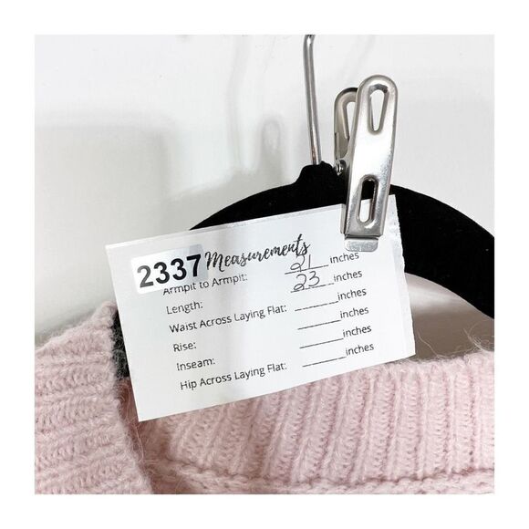 Gap Sweater Womens Wool Alpaca Blend Knit Crew Neck Blush Pink Ladies Medium NEW - Picture 2 of 8